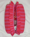 Pink stripes toilettas